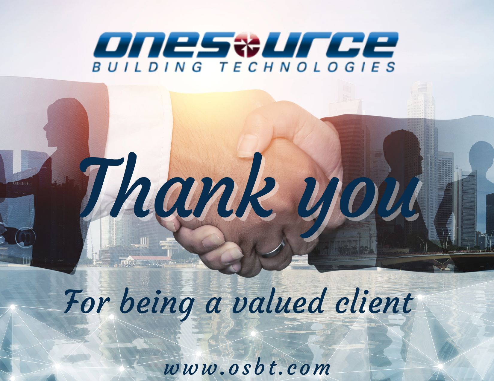 business people shaking hands saying thank you for your business